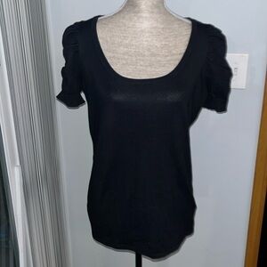 BYdesign puff sleeve shirt black size Large.  Excellent condition